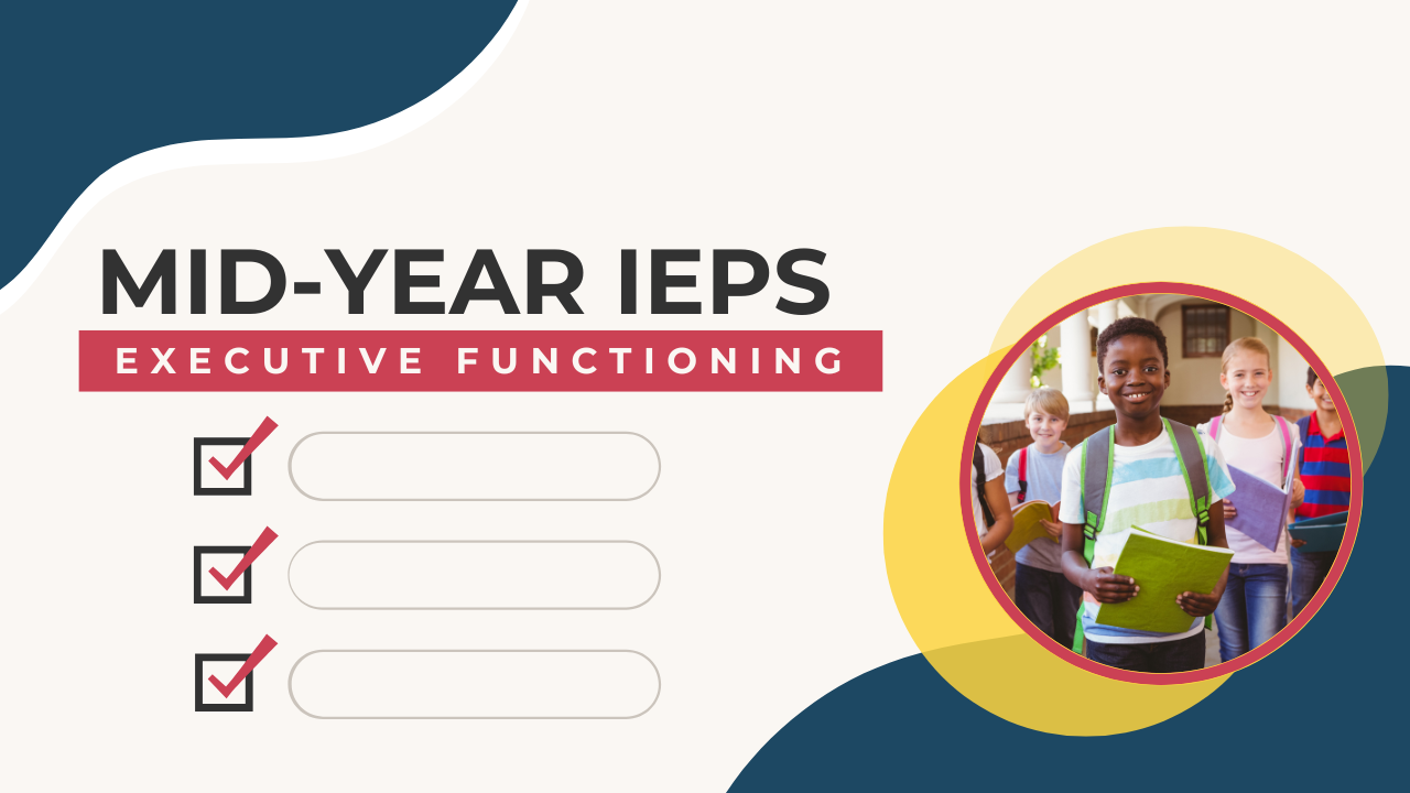 executive function IEP goal bank
