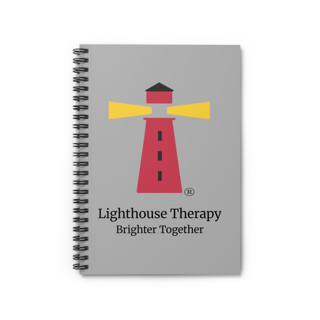 Lighthouse Therapy Logo Spiral Notebook | Ruled Journal - Lighthouse ...