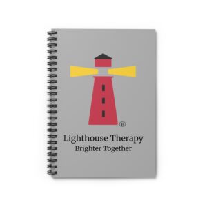 Lighthouse Therapy Logo Spiral Notebook | Ruled Journal