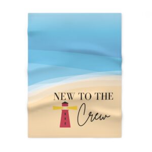 Baby Blanket – Soft Beach Wave Fleece Throw (Ocean Sand Nursery Blanket)
